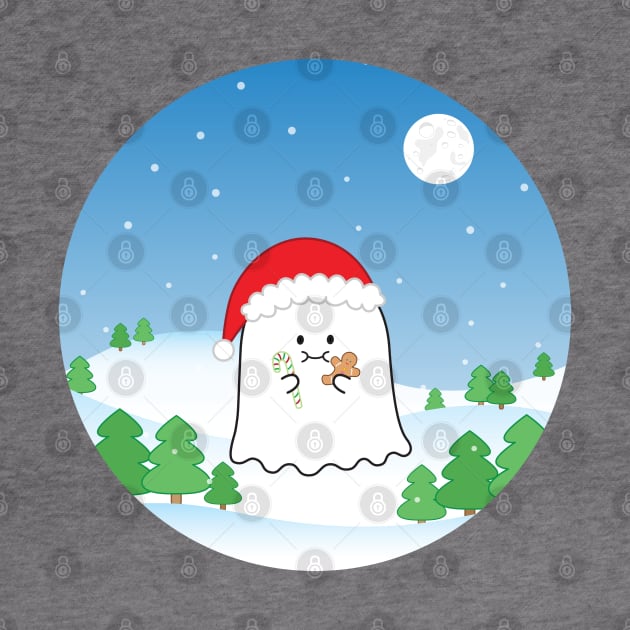 Gordie the Ghost (snowy Christmas) | by queenie's cards by queenie's cards